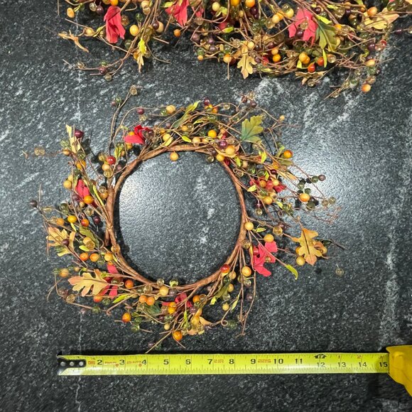 SOLD - Set of 8 Candle Rings for Fall/Thanksgivng/Wedding/Table Decor - Picture 4 of 9